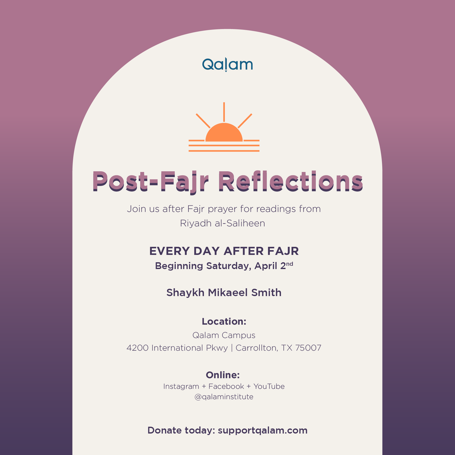 Post-Fajr Reflections – Readings from Riyadh As-Saliheen – Part 24