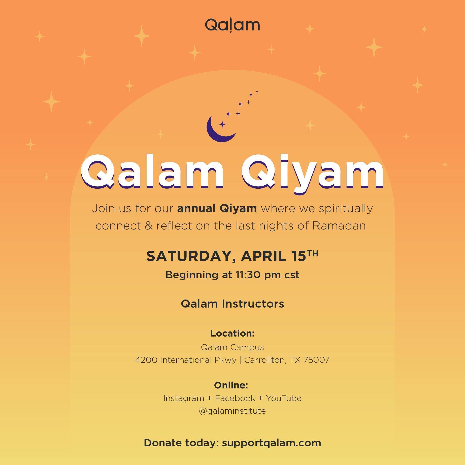 Qalam Qiyam 2023 – Part 5 – A special experience for the soul